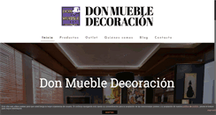 Desktop Screenshot of donmuebledecoracion.com