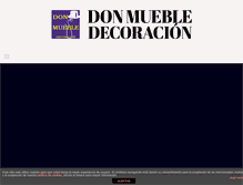 Tablet Screenshot of donmuebledecoracion.com